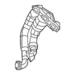 68042142AB - Exhaust: Catalytic Converter for Chrysler: Sebring, Town &amp; Country | Dodge: Avenger, Grand Caravan, Journey Image