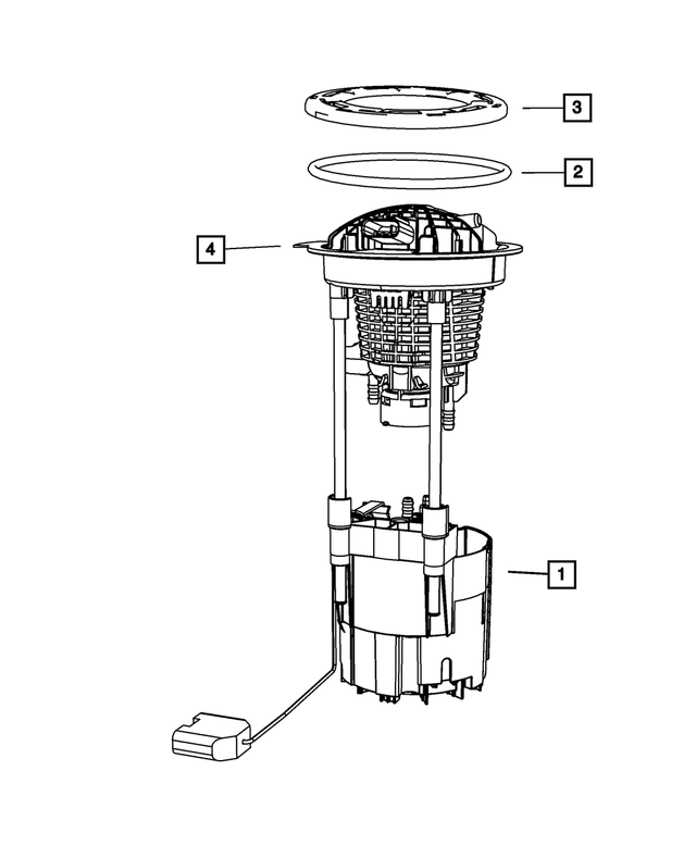 5104695AB - : Fuel Pump/Level Unit Module Package for Dodge: Ram 1500 Image