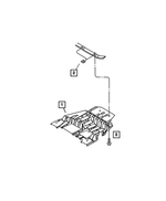 52021833AA - Transfer Case Model 244 [DHV]: Front Skid Plate for Mopar Image image