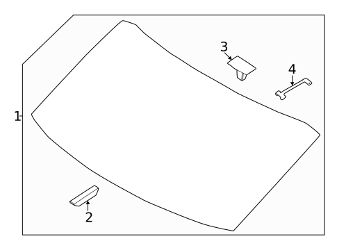 Glass - Lift Gate for 2023 Kia EV6 #0