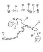 5099080AB - Service Brakes: Brake Hose Clamp for Mopar Image