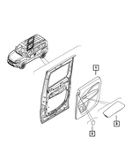 6EH31LXHAA - : Sliding Door Trim Panel, Right for Mopar Image