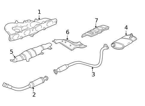 Exhaust Manifold for 1995 Chevrolet Cavalier #0