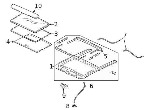 Sunroof for 2006 Lincoln LS #1