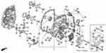 21240PRH020 - Transmission - Automatic: COVER, L. SIDE for Honda Image