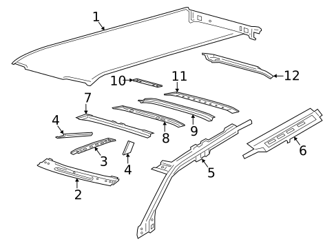 Roof & Components for 2019 Lincoln Navigator #0