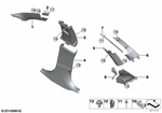 51438056971 - Vehicle Trim: Left Column A Cover for BMW Image