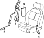 21305492 - : Lap &amp; Shoulder Belt for Saturn: SC1, SC2 Image