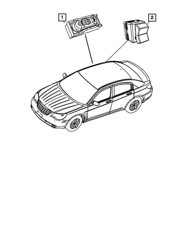 4602754AA - Electrical: Sunroof Switch for Mopar Image image