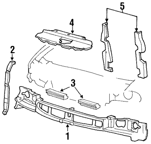 Front Panel for 1998 Ford Windstar #0