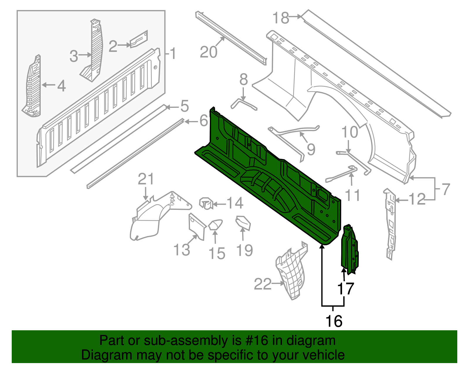 Inner Panel Assembly - Nissan (K3380-ZR0KA)