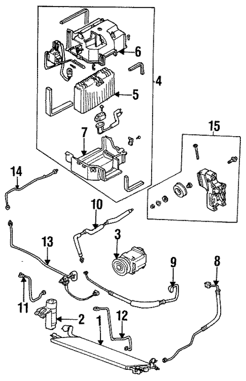 Condenser, Compressor & Lines for 1993 Mazda RX-7 #0