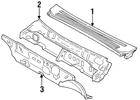 Cowl for 1993 Subaru Justy #0