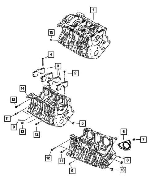 Cylinder Block for 2009 Dodge Challenger #0