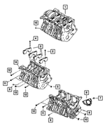 RL039264AA - 3.5L Gas; Engine: Short Block Engine for Mopar Image