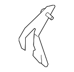 41117178139 - Body: Upper Rail Rear Bracket for BMW: 325i, 325xi, 328i, 328i xDrive, 328xi, 330i, 330xi, 335d, 335i, 335i xDrive, 335xi, M3 Image