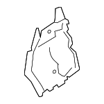 41137135621 - Body: Partition Panel for BMW: 325i, 325xi, 328i, 328i xDrive, 328xi, 330i, 330xi, 335d, 335i, 335i xDrive, 335xi, M3, X1 Image