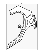 D6Y171410F - Body: Quarter Panel for Mazda: 2 Image