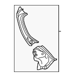 D6517144Y - Body: Rear Pillar for Mazda: 2 Image