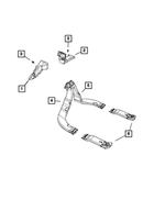 68245119AA - Air Conditioners and Heaters: Floor Adaptor Duct for Dodge: Hornet | Fiat: 500X | Jeep: Renegade Image