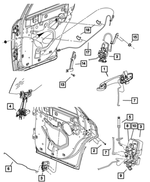 5065449AG - : Inside Handle To Latch Link, Left for Dodge: Magnum Image