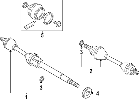 Drive Axles for 2025 Volvo EC40 #0