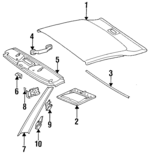 12481002517149 - Body: Grip Handle for Mercedes-Benz Image