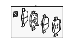 45022TVCA51 - Brakes: Brake Pads for Honda Image image