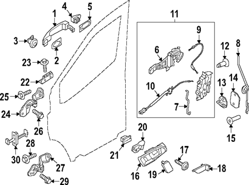 Front Door for 2024 Ford Transit-350 #2