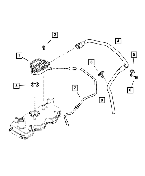 Crankcase Ventilation for 2004 Dodge Ram 2500 #0