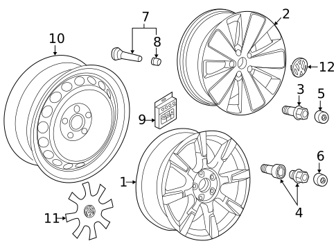 Wheels for 2014 Volkswagen Beetle #1