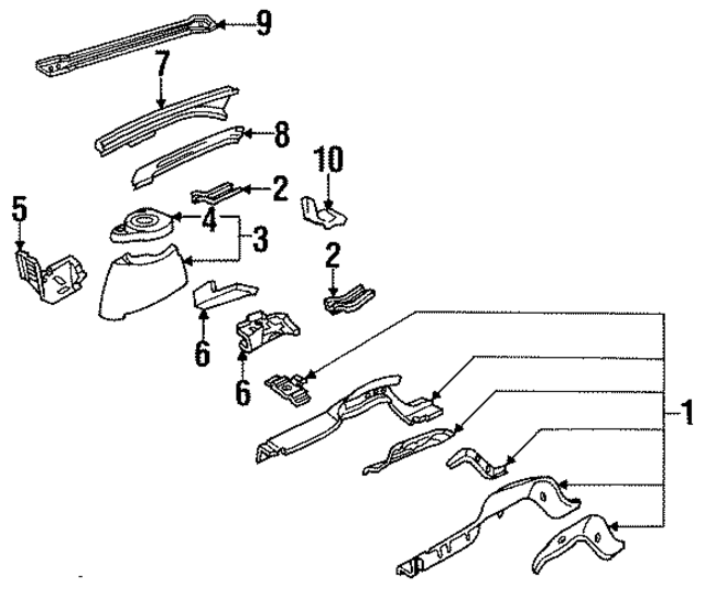 10102811 - Body: Diagonal Brace for GM Image