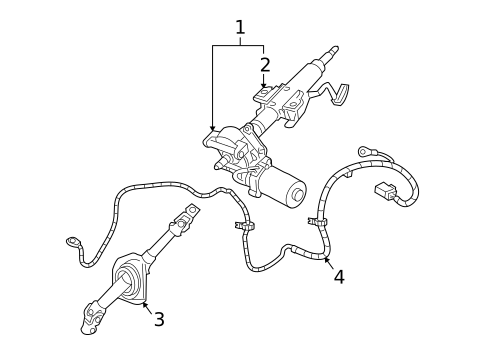 Steering Column Assembly for 2006 Pontiac Torrent #0