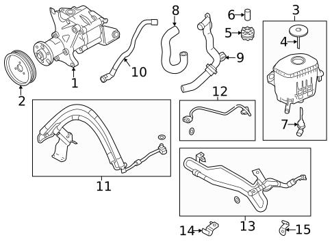 Pump & Hoses for 2011 BMW 750i #0