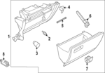 5H18570974PK - Body: Glove Box Assembly for Volkswagen Image