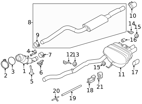 Exhaust Components for 2015 BMW 528i #0
