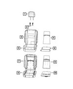 7JD991XTAA - Interior Trim: Front Headrest for Mopar Image