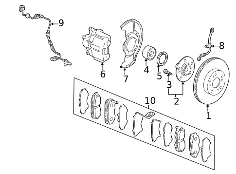 Brake Components for 2006 Honda CR-V #0