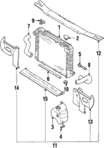 94451284 - Cooling System: Radiator for Chevrolet: Spectrum Image