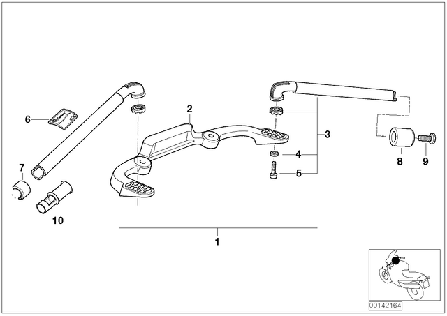 32712335314 - : Handle Tube Cover for BMW-Motorrad Image