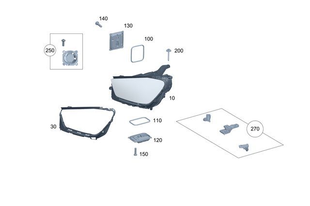 1679064911 - Electrical System: Lamp Unit for Mercedes-Benz: GLE350, GLE450, GLE450e, GLE53 AMG, GLE580, GLE63 AMG S Image image