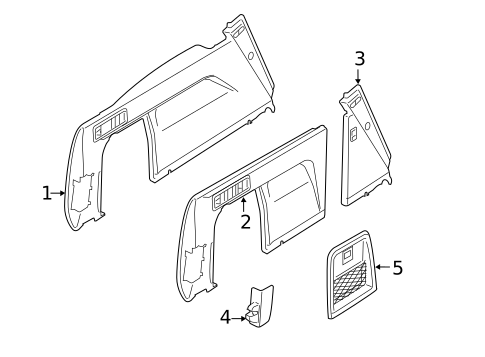 Interior Trim - Rear Body for 2025 BMW X5 #1