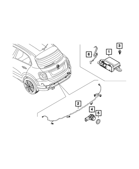 Keys, Modules and Engine Controllers for 2020 Fiat 500X #6