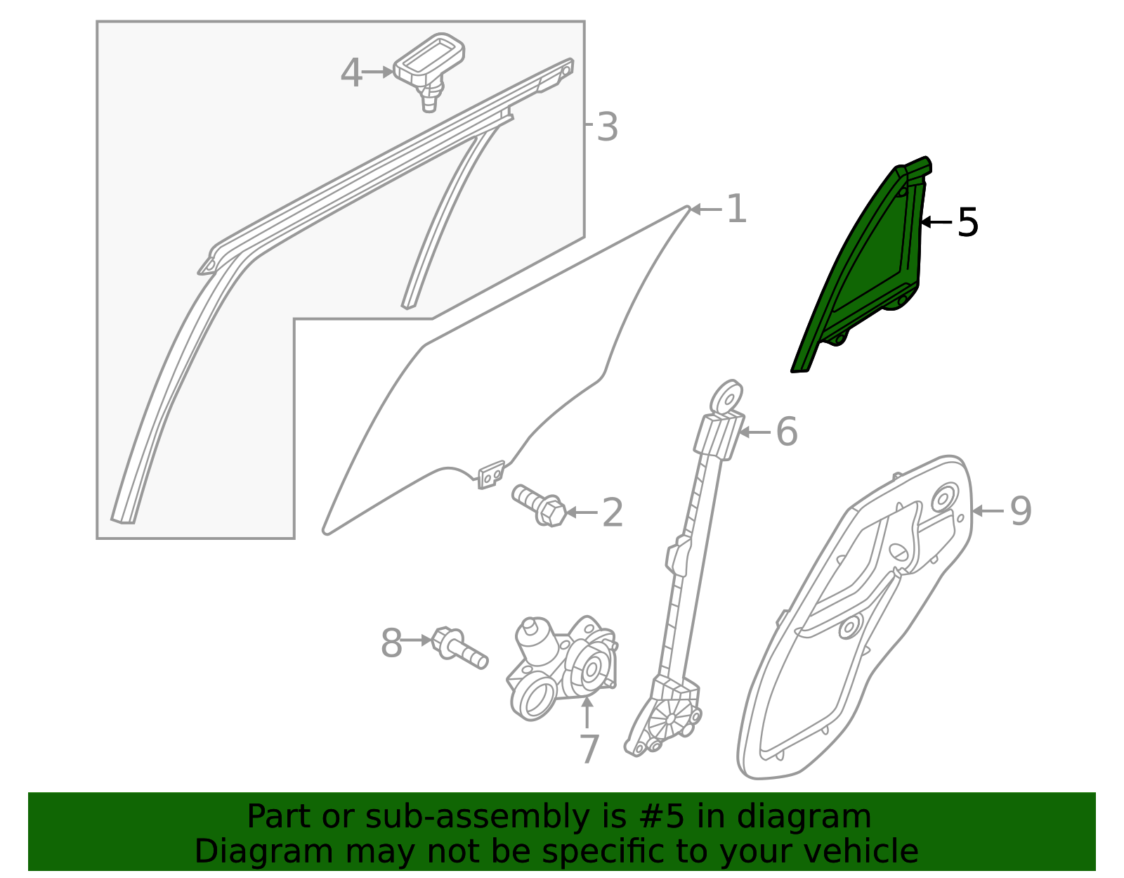 VA40-73-65X - Vent Window Assembly - 2023-2025 Mazda CX-50 | Mazda