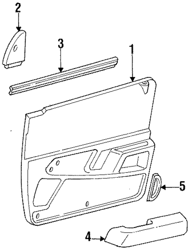 E83Z5423820A - Body: Reflector for Ford: Tempo | Mercury: Topaz Image