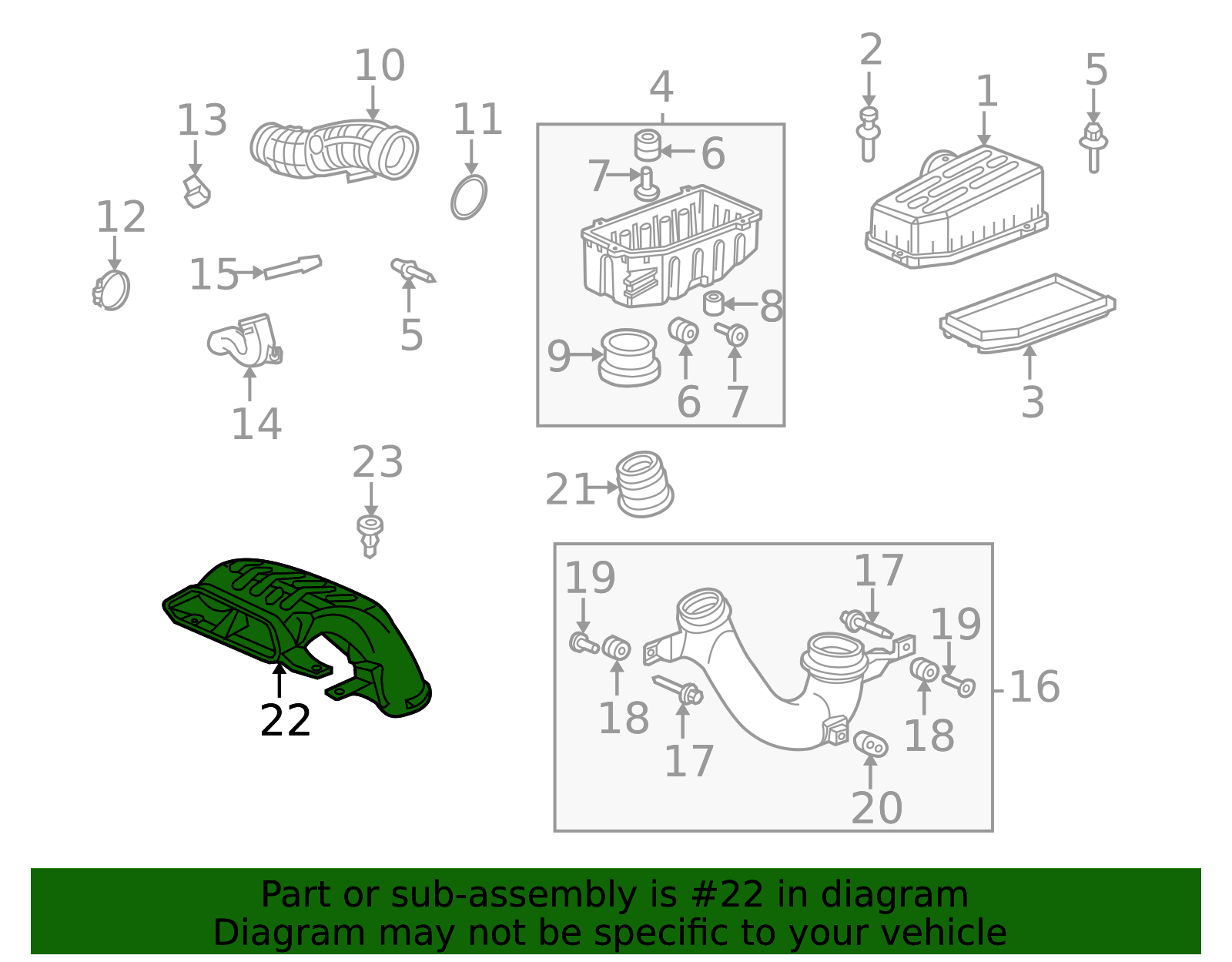 2006-2014 Honda Ridgeline Engine Air Intake Hose 17243-RJE-A00 | OEM ...