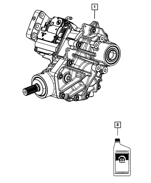 Transfer Case and PTU Assembly for 2024 Chrysler Pacifica #1