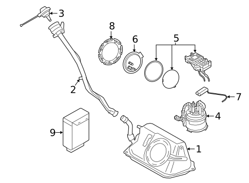 Fuel System Components for 2020 BMW i3 #0