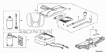 84703S7A000 - Interior/Bumper: BAG, EYEBOLT (M16) for Honda Image