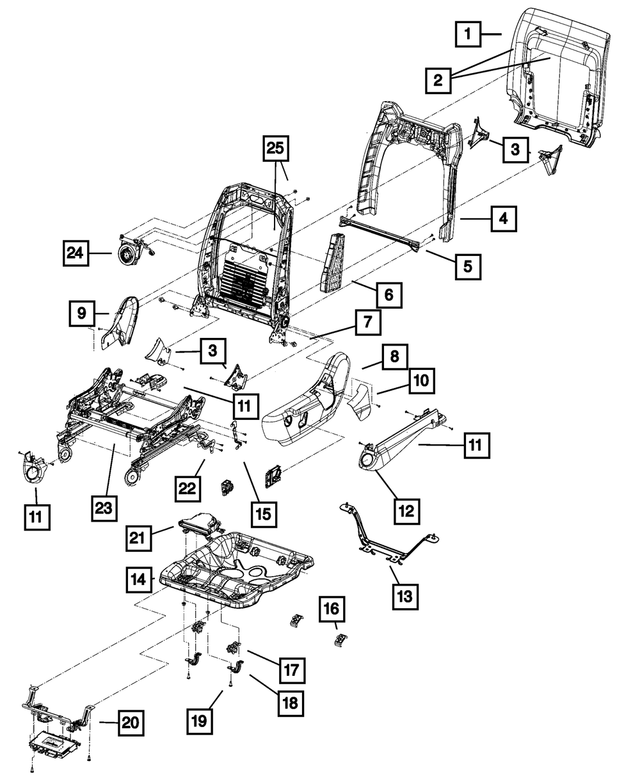 68086362AA - : Seat Bracket for Mopar Image